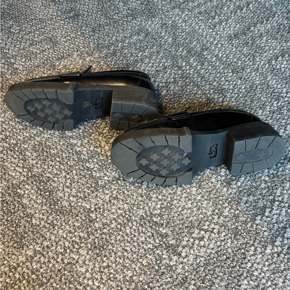 Coach Black Chunky Loafers with Modern Platform - Picture 4 of 4